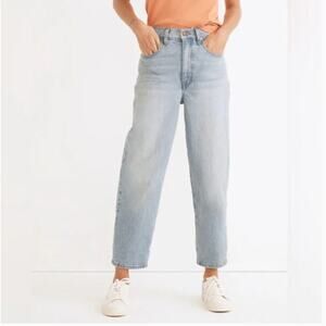 Madewell Balloon Barrel Leg Jeans Whistler Wash High Rise Size 27 ND533